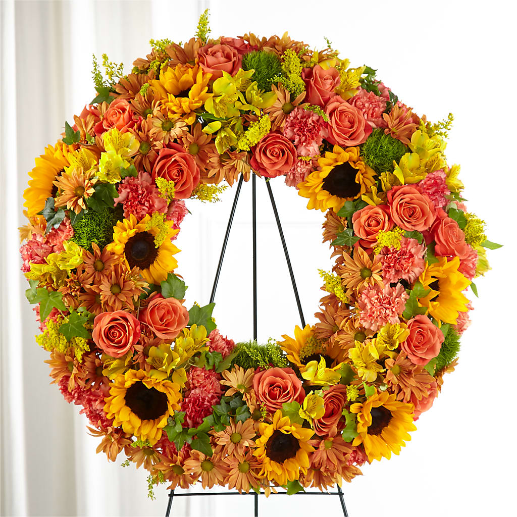 Autumnal Memories Wreath (Standard) – Linda Floral, Burlington NC