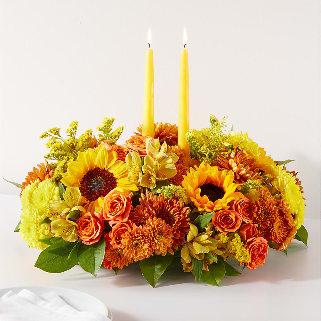 Autumn Harmony Centerpiece – Linda Floral, Burlington NC