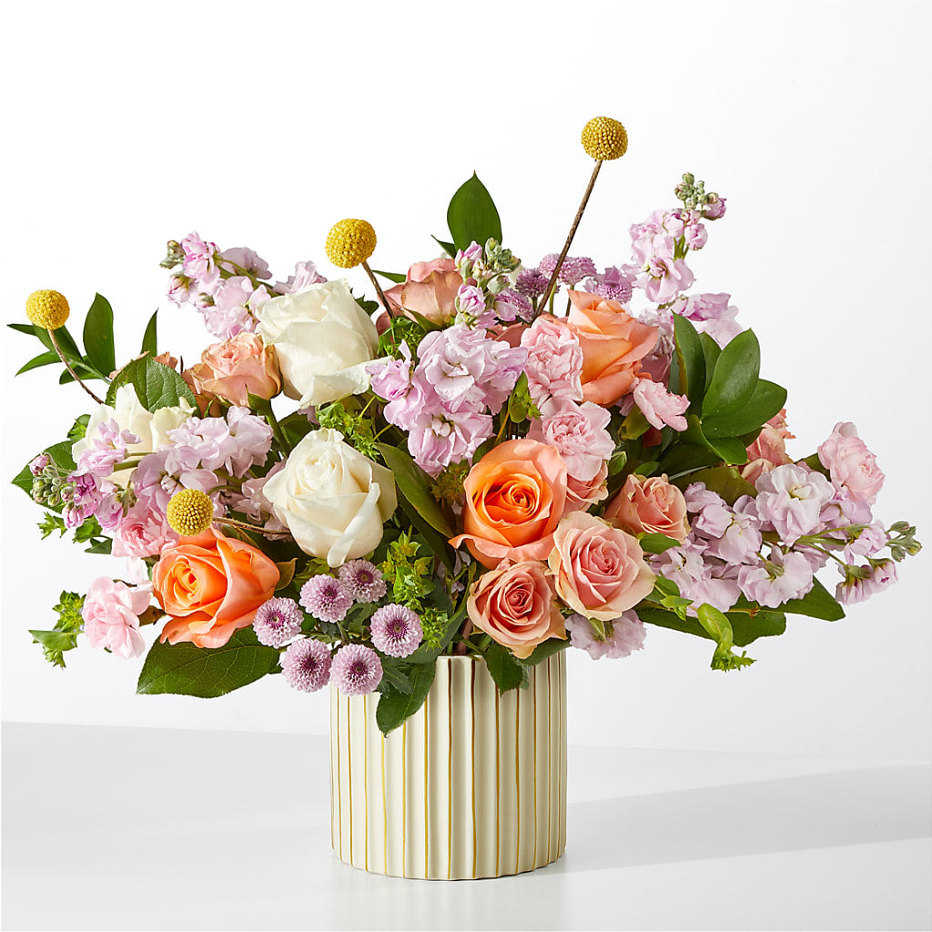 French Market Bouquet with Ivory Vase – Linda Floral, Burlington NC