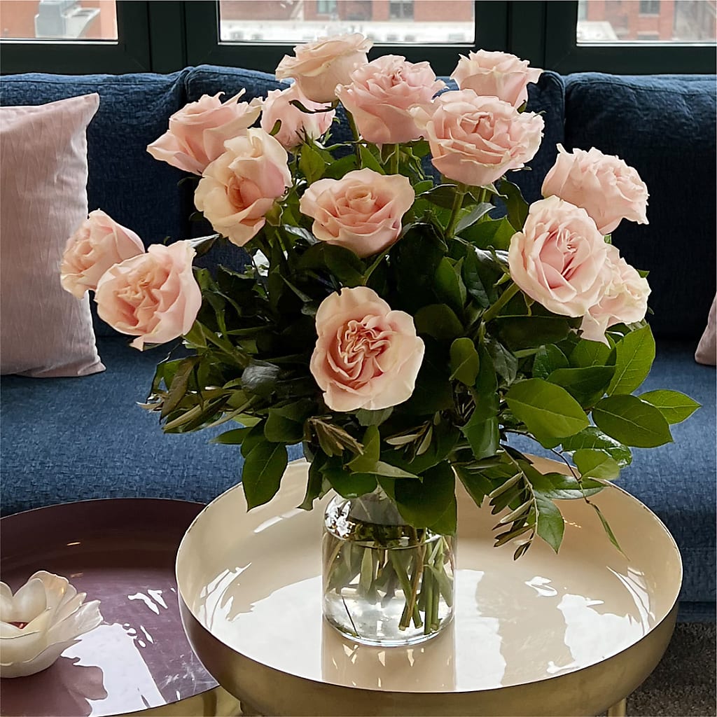 Long Stem Pink Rose Bouquet –  Linda Floral, Burlington NC