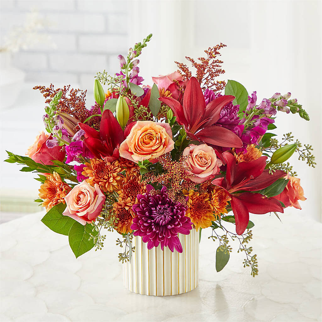 Burgundy Landscape Bouquet –  Linda Floral, Burlington NC