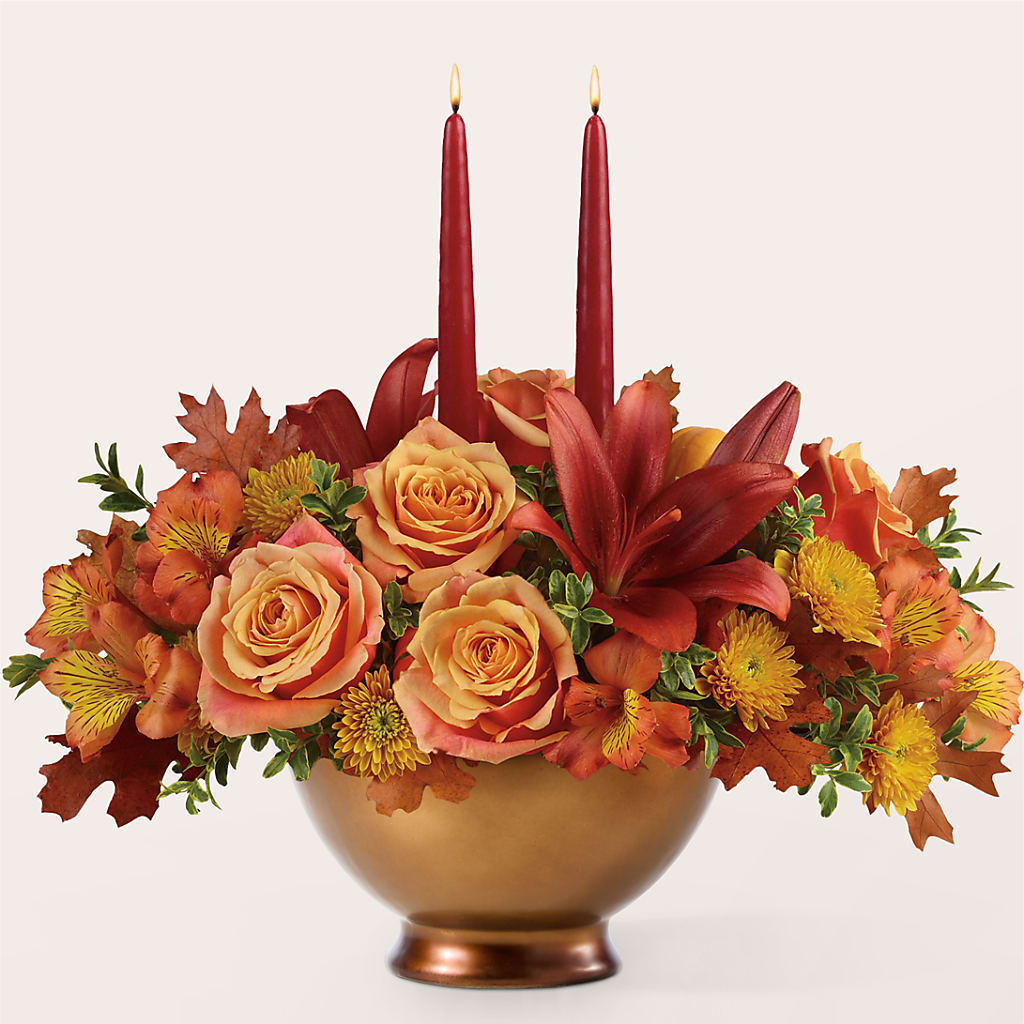 Harvest Table Centerpiece –  Linda Floral, Burlington NC