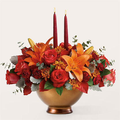 Fruits of Fall Centerpiece –  Linda Floral, Burlington NC