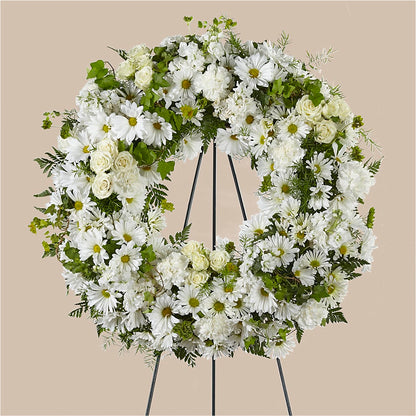 Faithful Wishes Wreath –  Linda Floral, Burlington NC