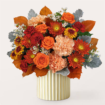 Merlot Bouquet with Ivory Vase –  Linda Floral, Burlington NC
