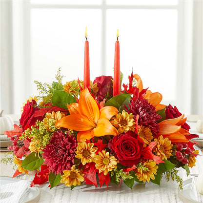 Autumn's Embrace Centerpiece –  Linda Floral, Burlington NC