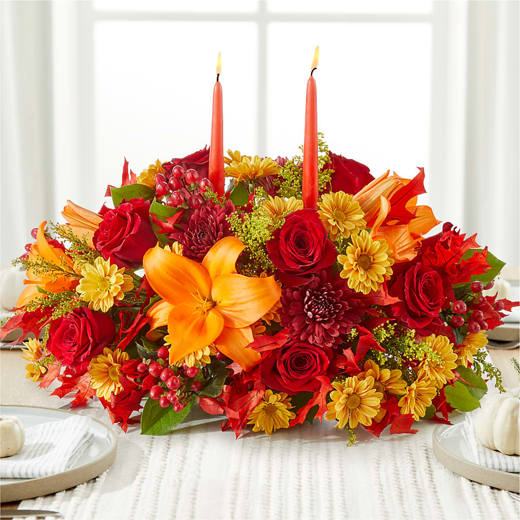 Autumn's Embrace Centerpiece –  Linda Floral, Burlington NC